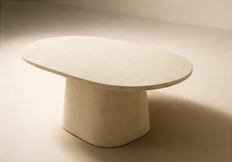 Close-up of a microcement finish