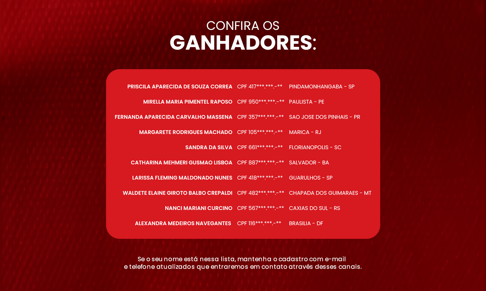Como participar da promoção